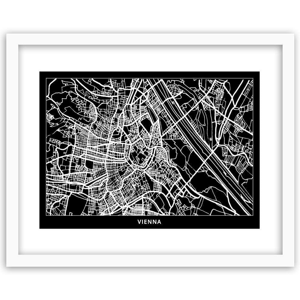 Glezna baltā rāmī - City Vienna Home Trends DECO