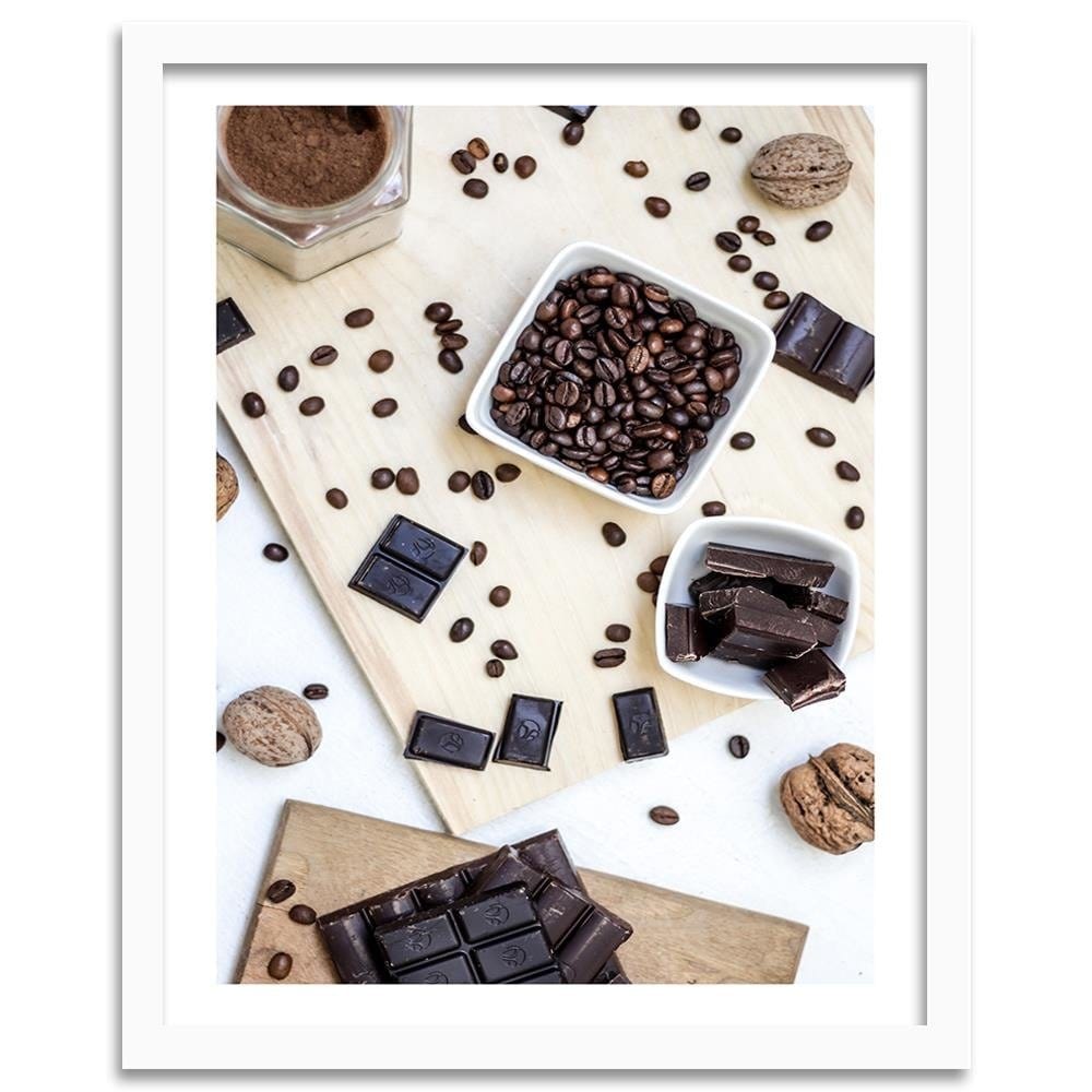 Glezna baltā rāmī - Coffee Mess Home Trends DECO