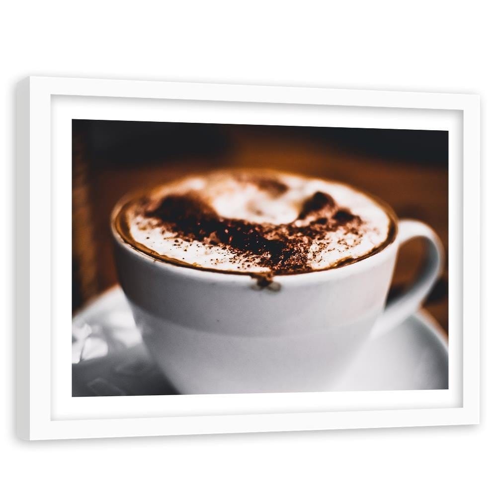 Glezna baltā rāmī - Coffee With Sprinkles Home Trends DECO