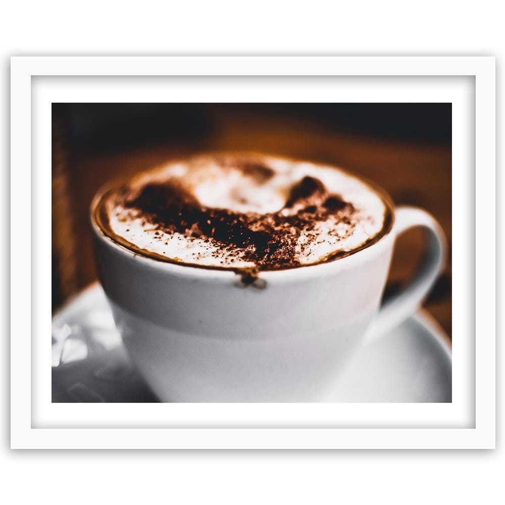 Glezna baltā rāmī - Coffee With Sprinkles Home Trends DECO