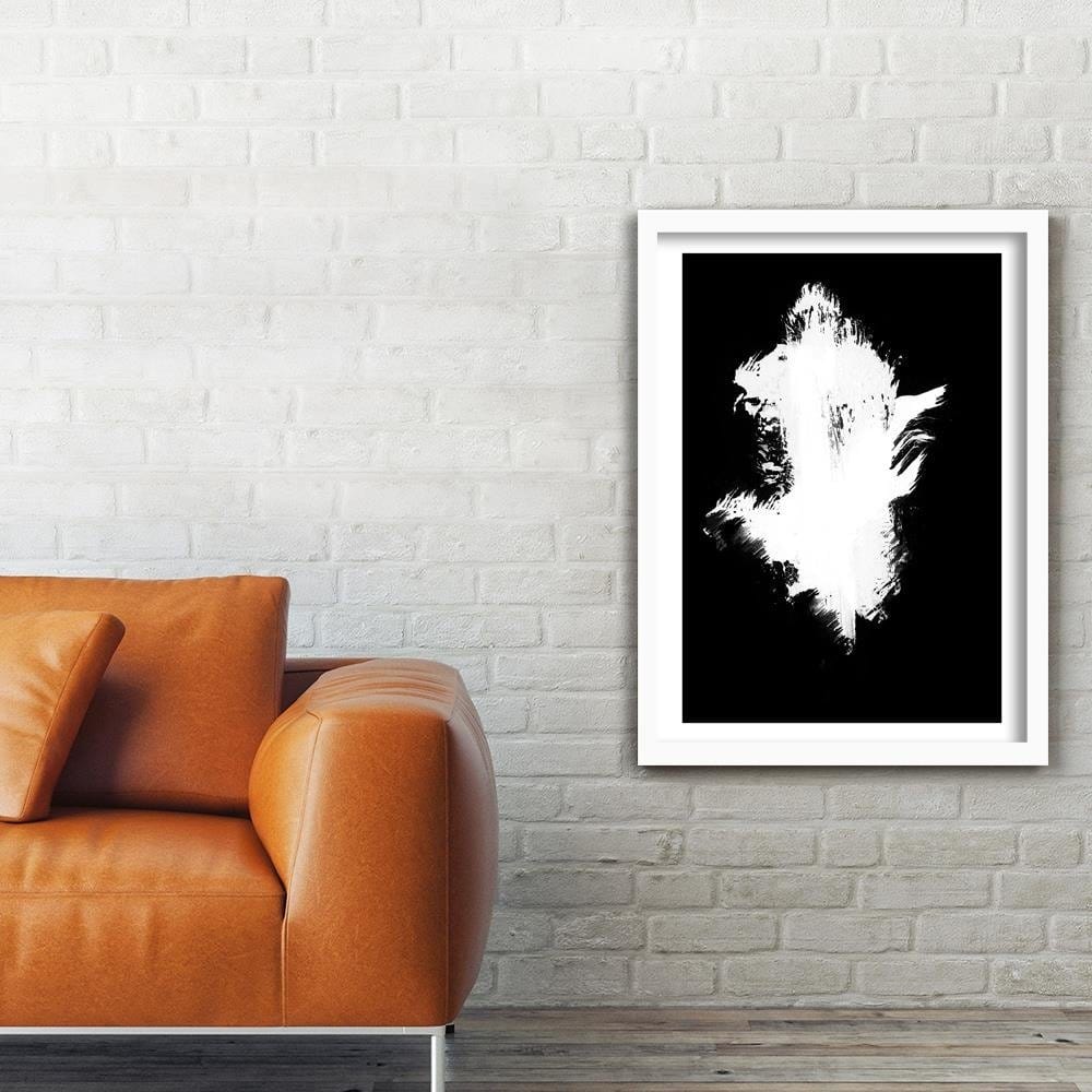 Glezna baltā rāmī - Color Contrast Home Trends DECO