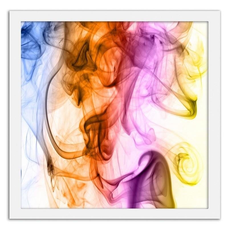 Glezna baltā rāmī - Colour smoke Home Trends DECO