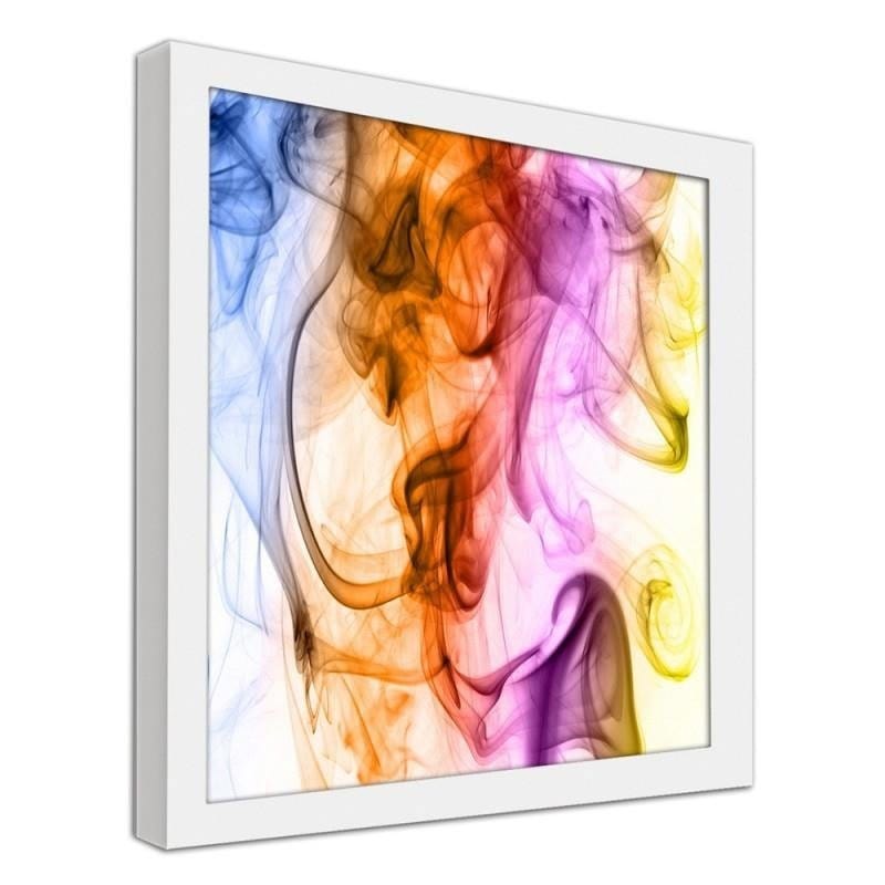 Glezna baltā rāmī - Colour smoke Home Trends DECO