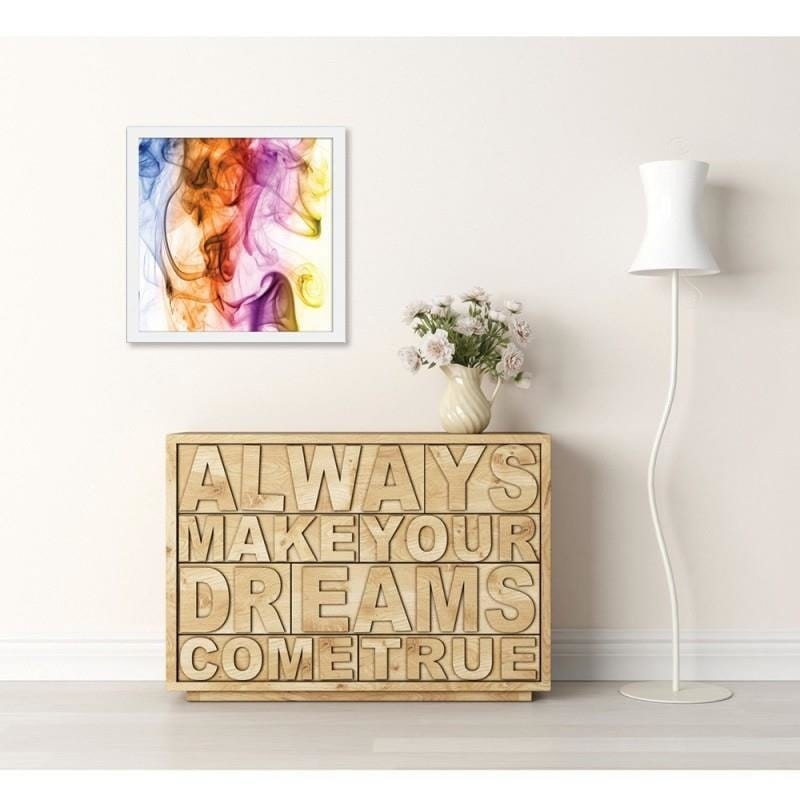 Glezna baltā rāmī - Colour smoke Home Trends DECO