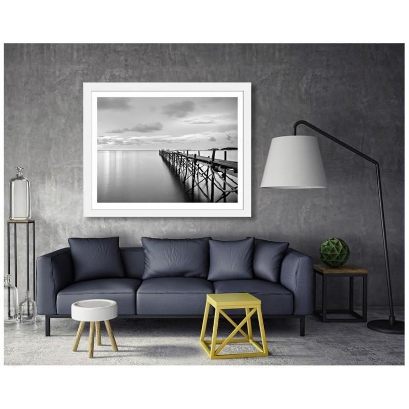Glezna baltā rāmī - Cord on the pier Home Trends DECO