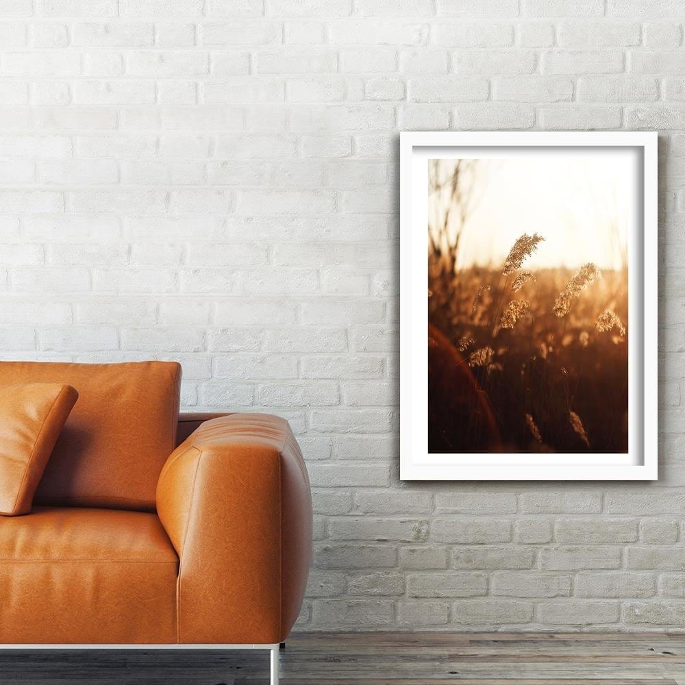 Glezna baltā rāmī - Corn In The Sun Home Trends DECO