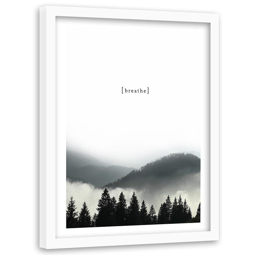 Glezna baltā rāmī - Cover - Breathe Home Trends DECO