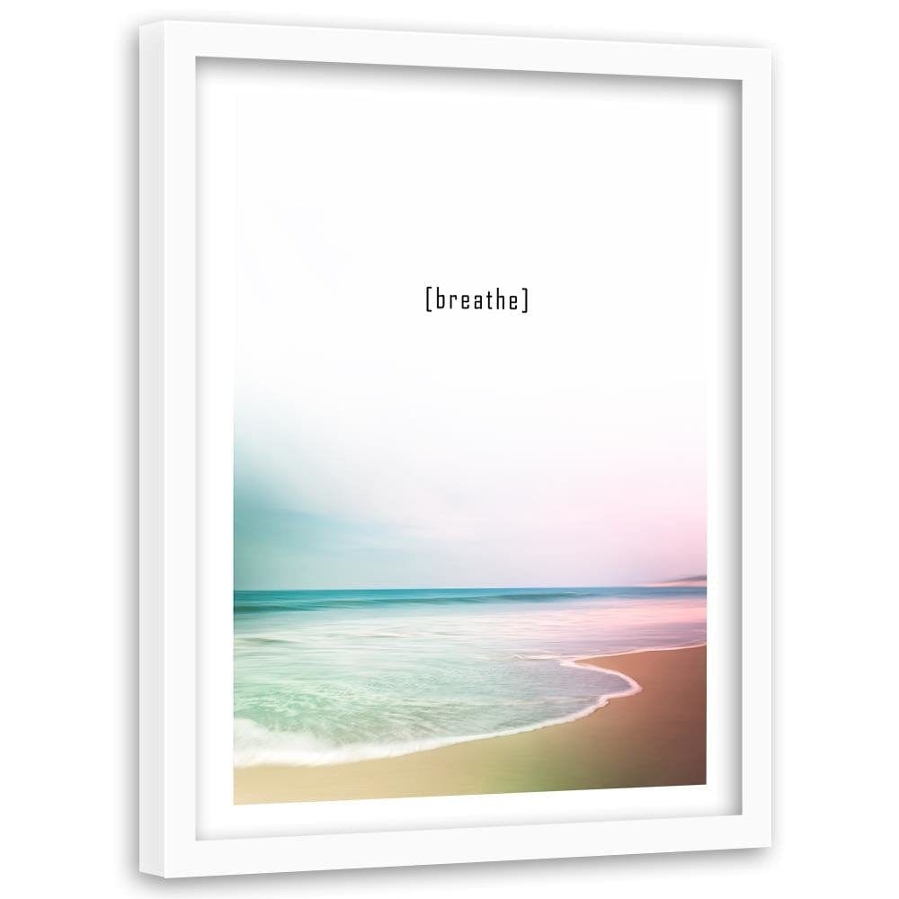 Glezna baltā rāmī - Cover - Breathe Home Trends DECO