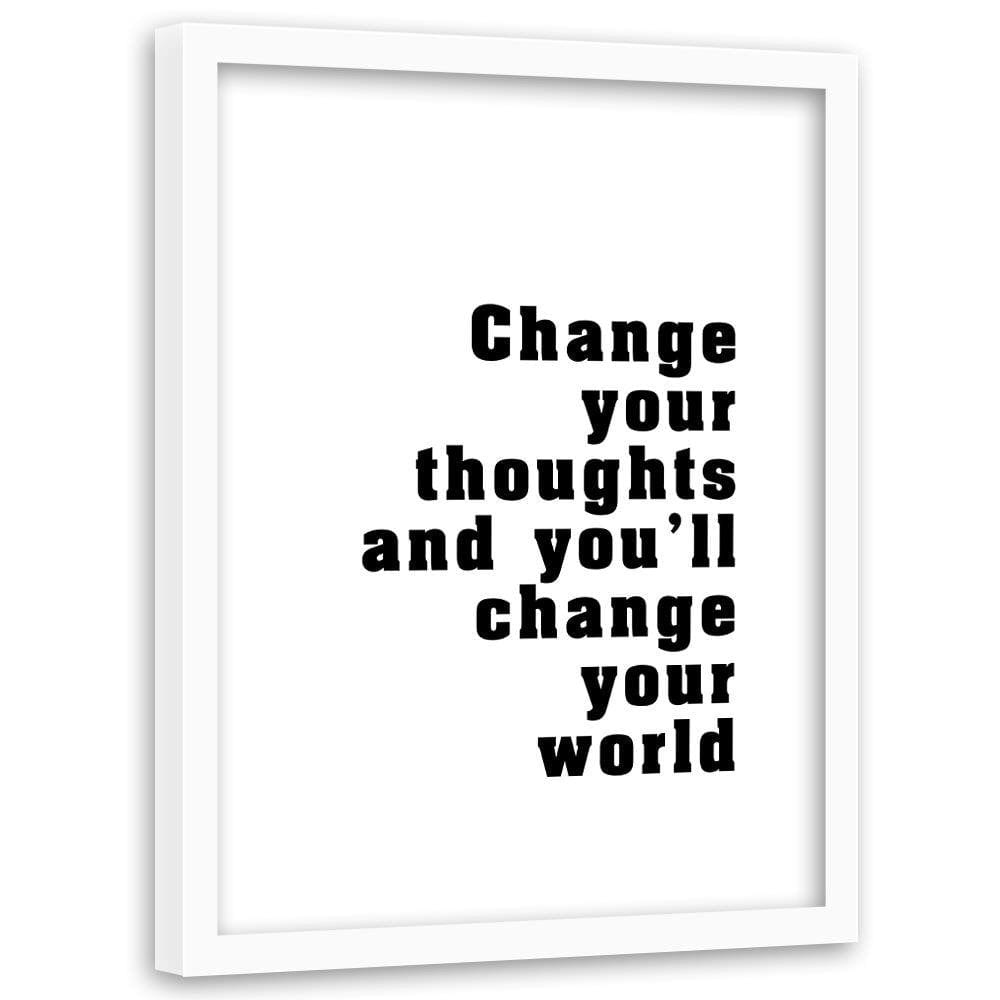 Glezna baltā rāmī - Cover - Change Your Thoughts Home Trends DECO