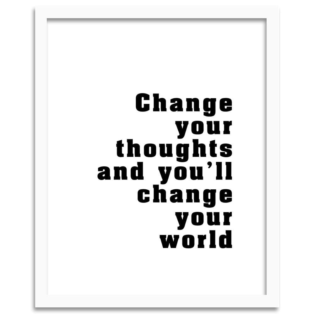 Glezna baltā rāmī - Cover - Change Your Thoughts Home Trends DECO