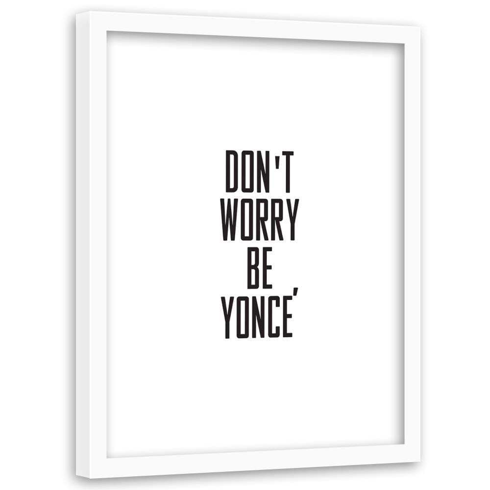 Glezna baltā rāmī - Cover - Do Not Worry Home Trends DECO