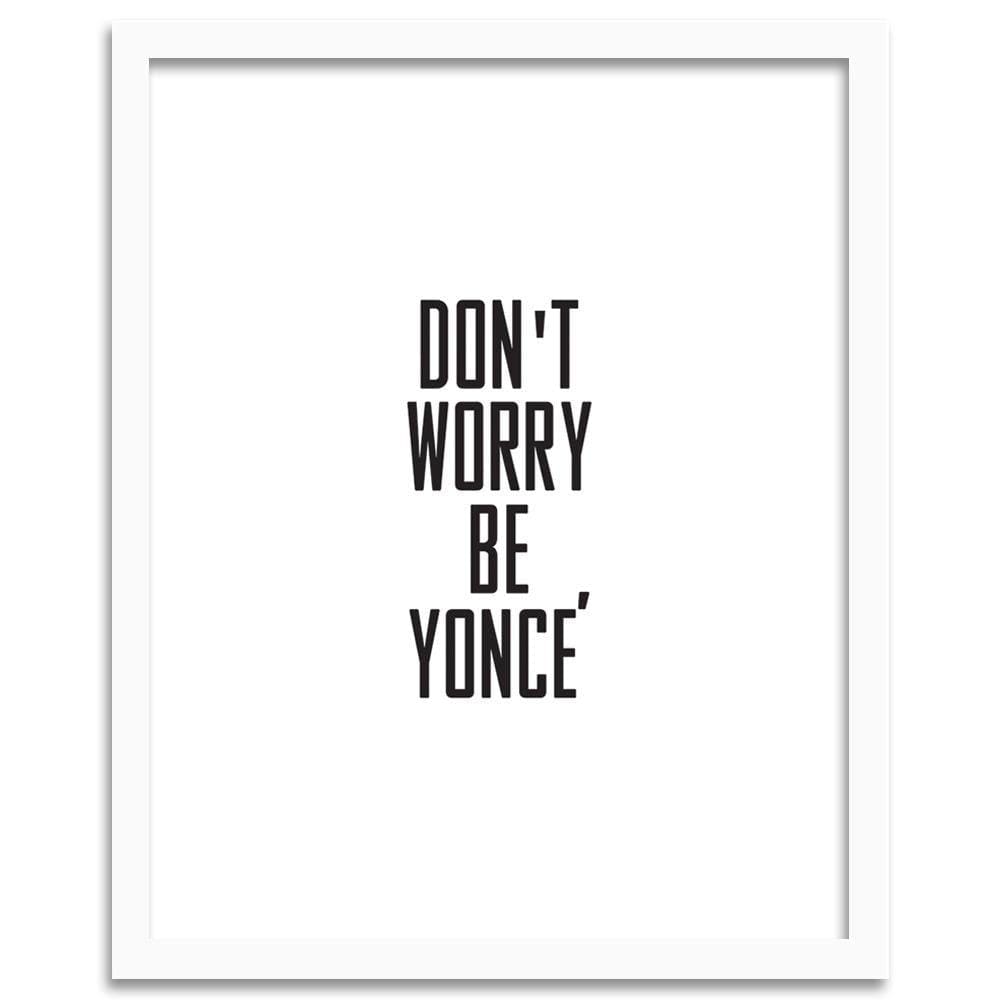 Glezna baltā rāmī - Cover - Do Not Worry Home Trends DECO