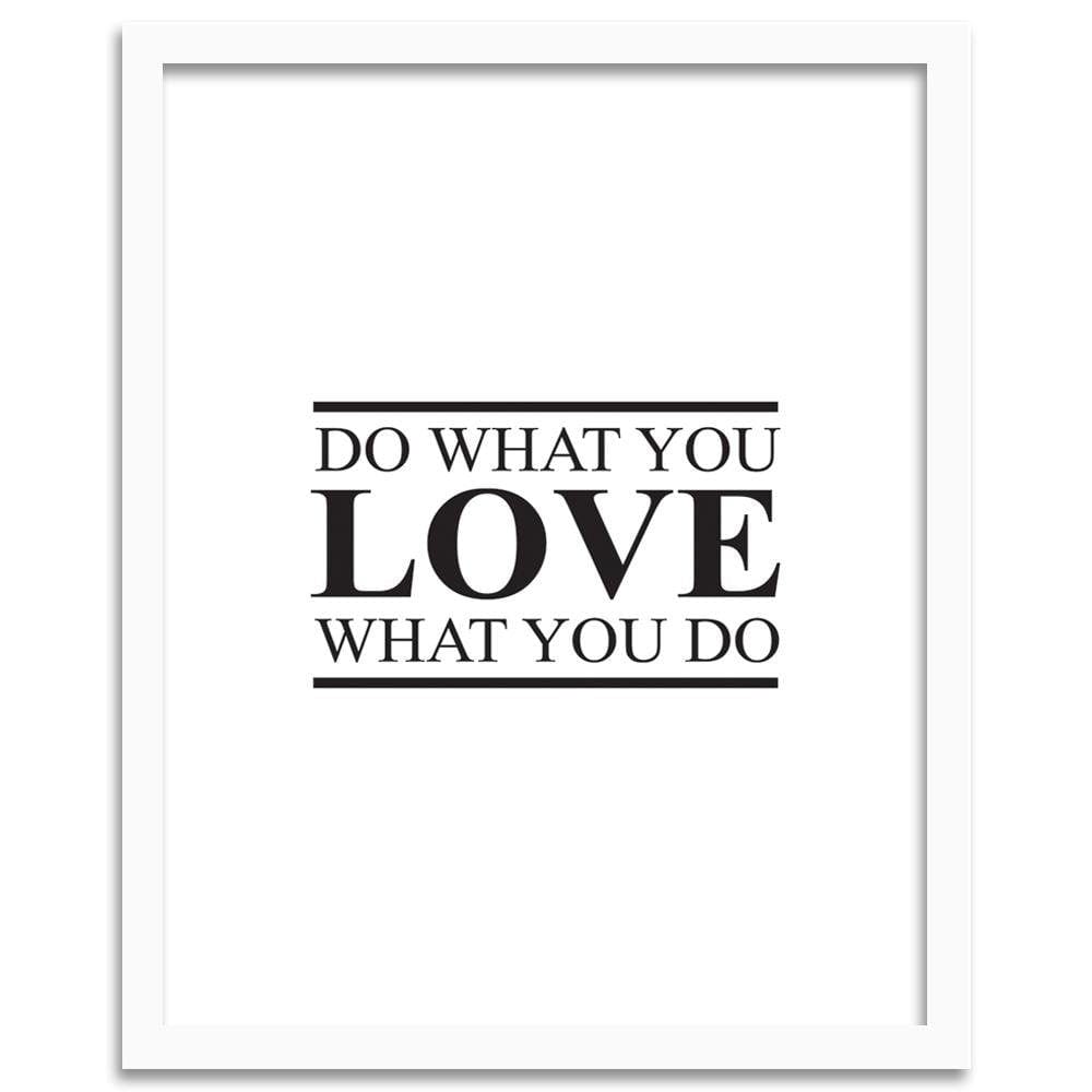 Glezna baltā rāmī - Cover - Do What You Love Home Trends DECO