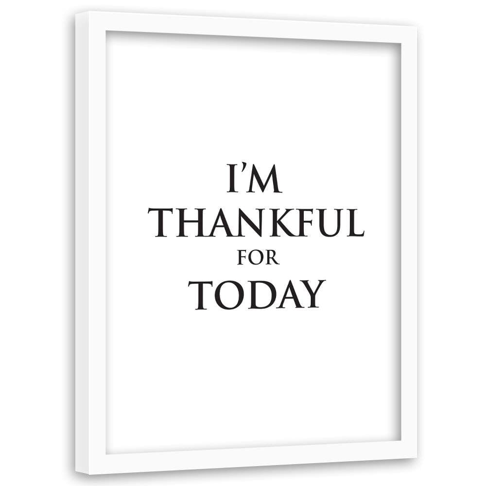 Glezna baltā rāmī - Cover - Gratitude Home Trends DECO