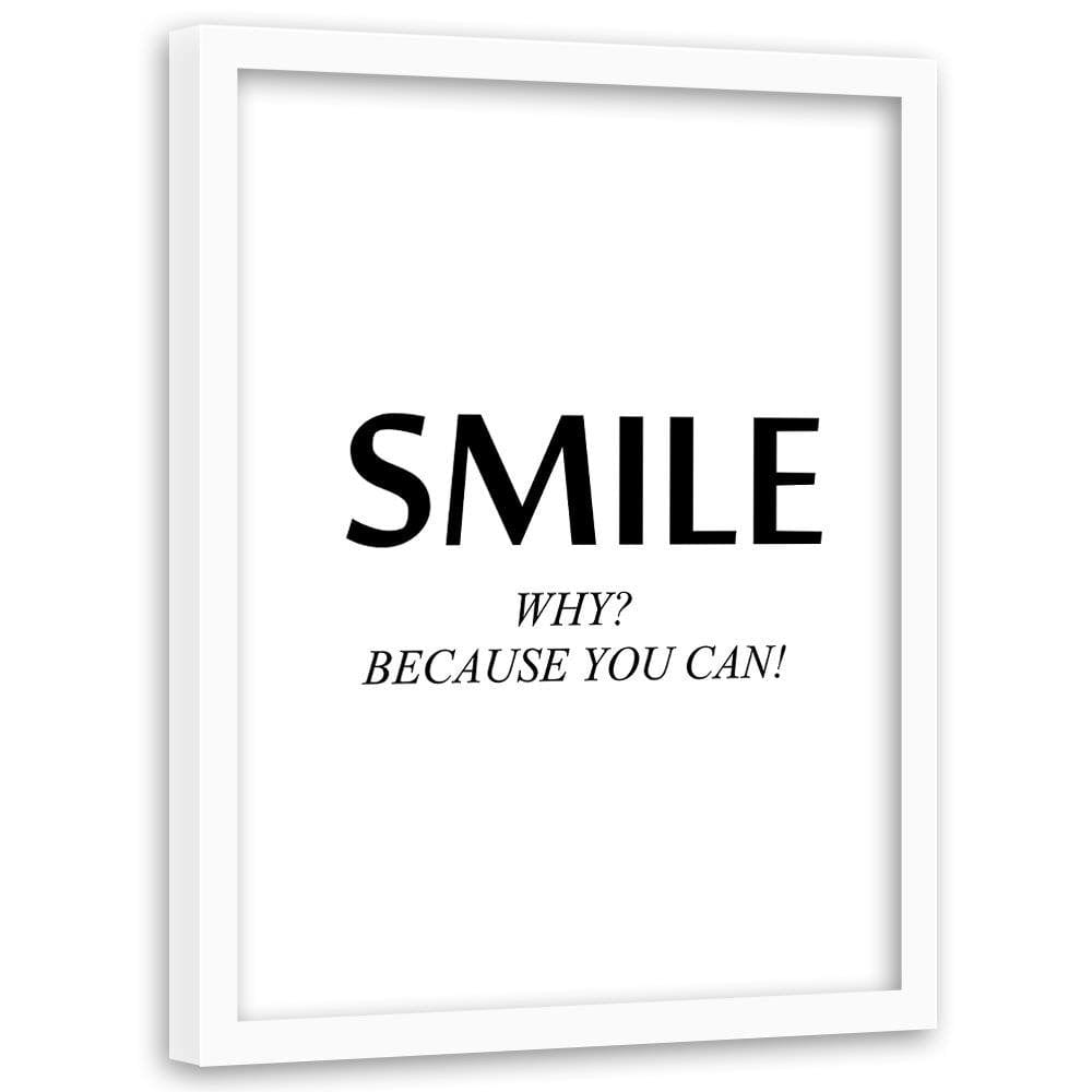 Glezna baltā rāmī - Cover - Smile Home Trends DECO