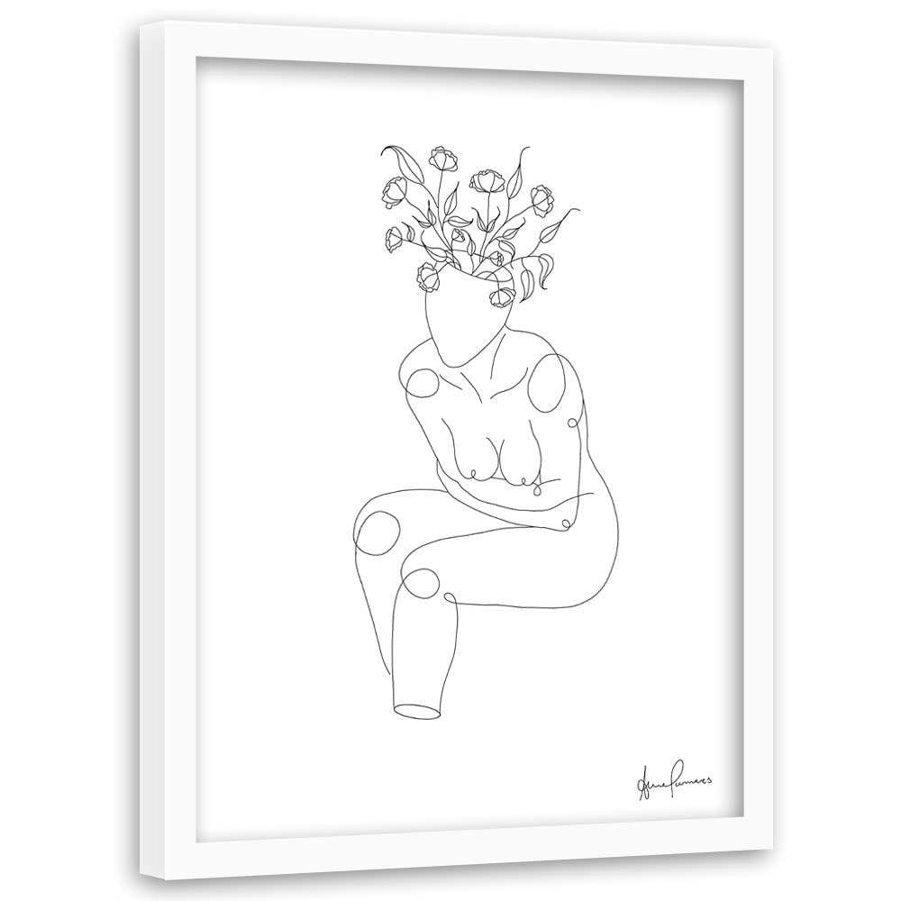 Glezna baltā rāmī - Creative Thinking Home Trends DECO