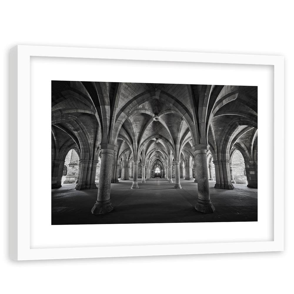 Glezna baltā rāmī - Cross Vault Home Trends DECO