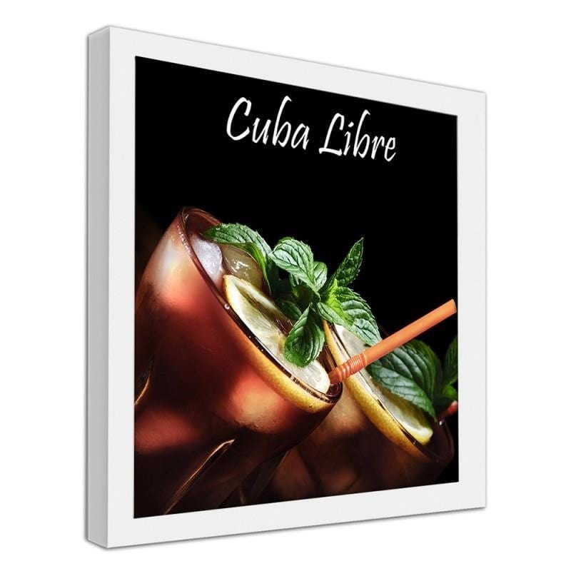 Glezna baltā rāmī - Cuba libre cocktail Home Trends DECO