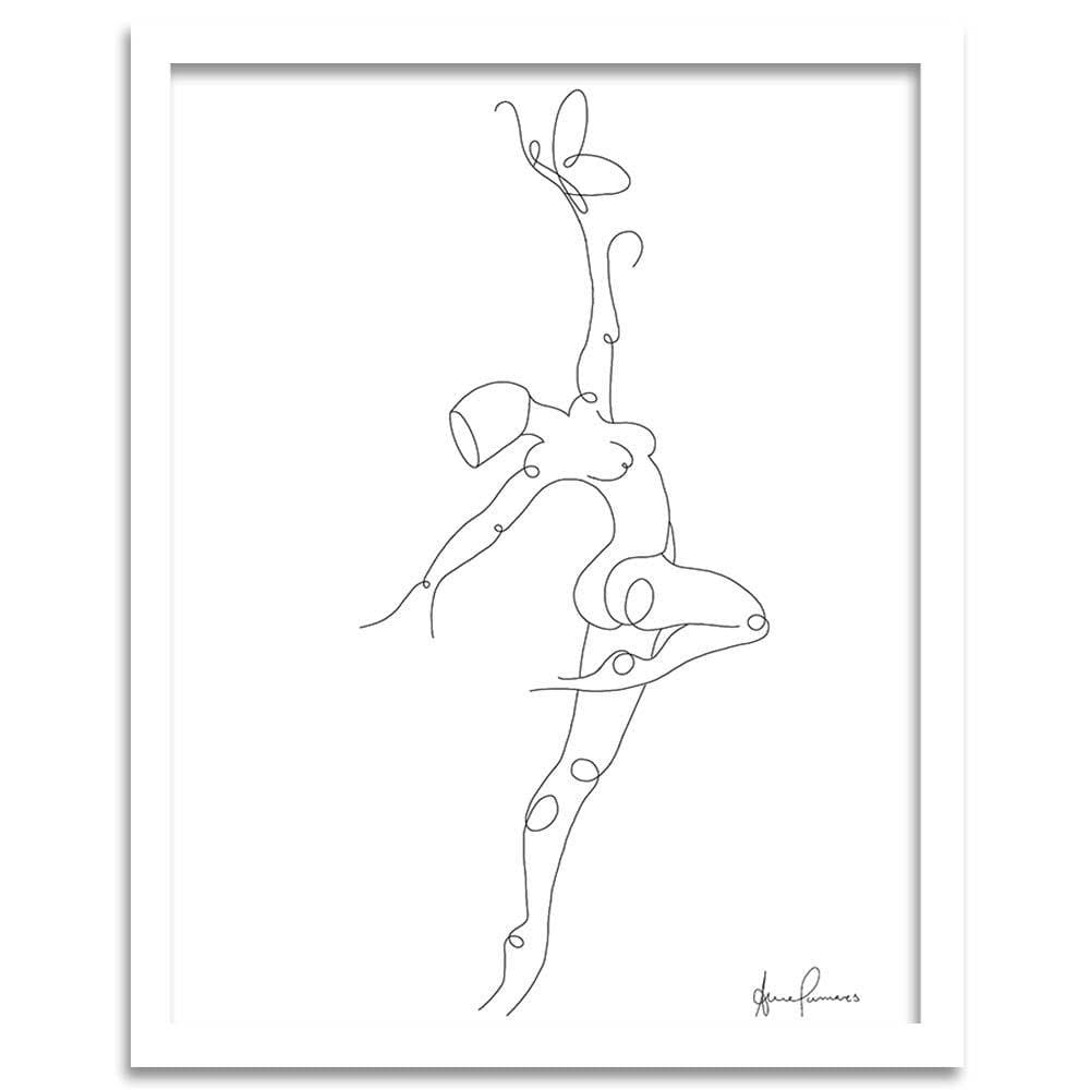 Glezna baltā rāmī - Dancer Home Trends DECO