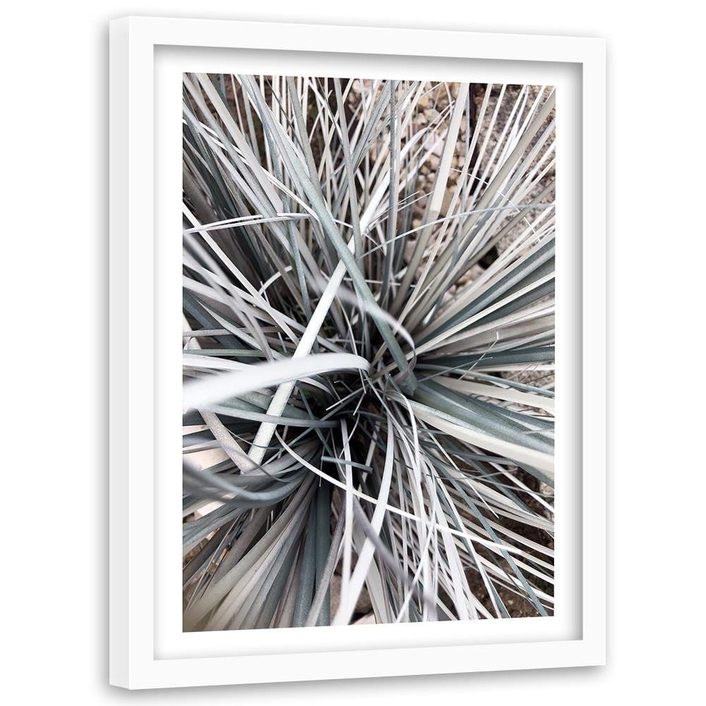 Glezna baltā rāmī - Decorative Grass Home Trends DECO