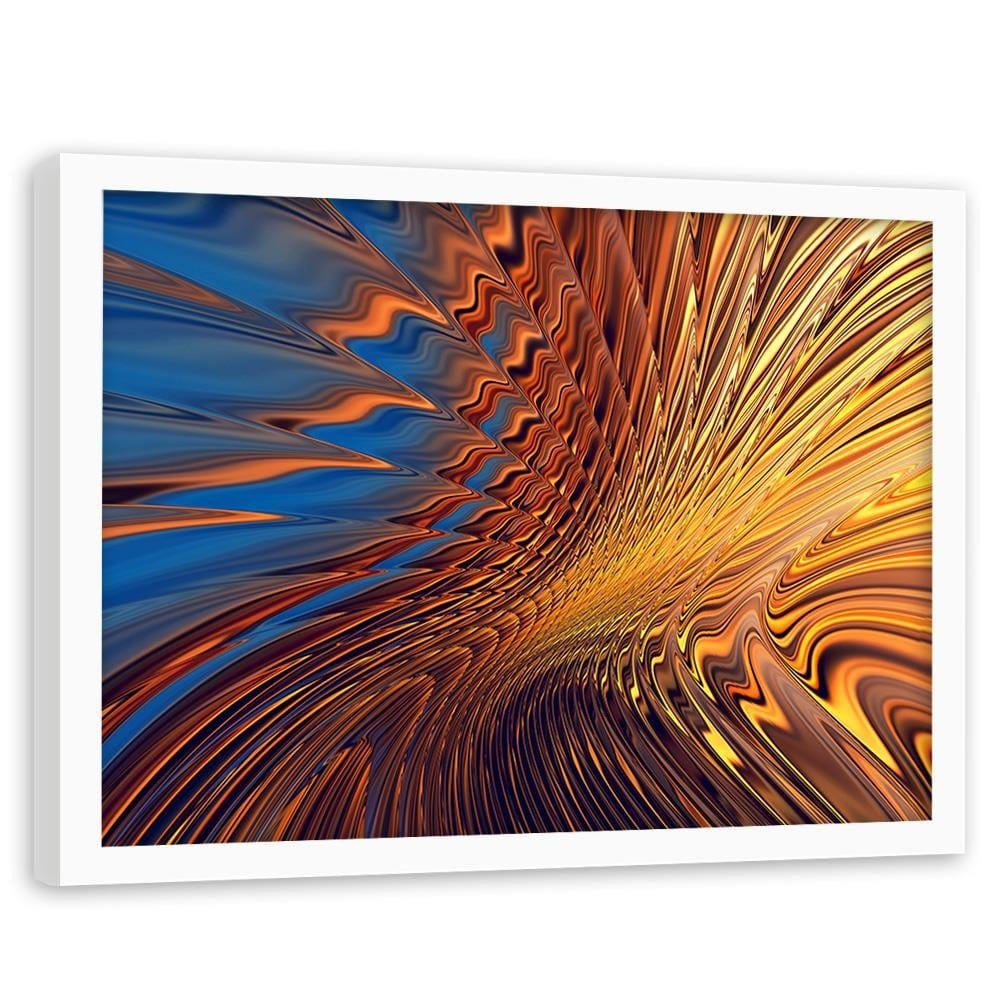Glezna baltā rāmī - Desert Abstraction Home Trends DECO