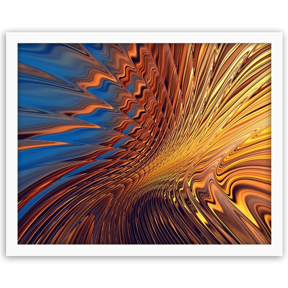 Glezna baltā rāmī - Desert Abstraction Home Trends DECO