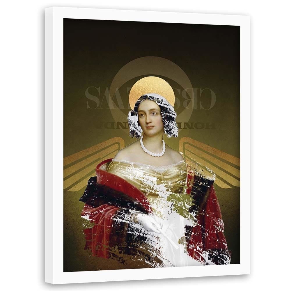 Glezna baltā rāmī - Digital Art Home Trends DECO