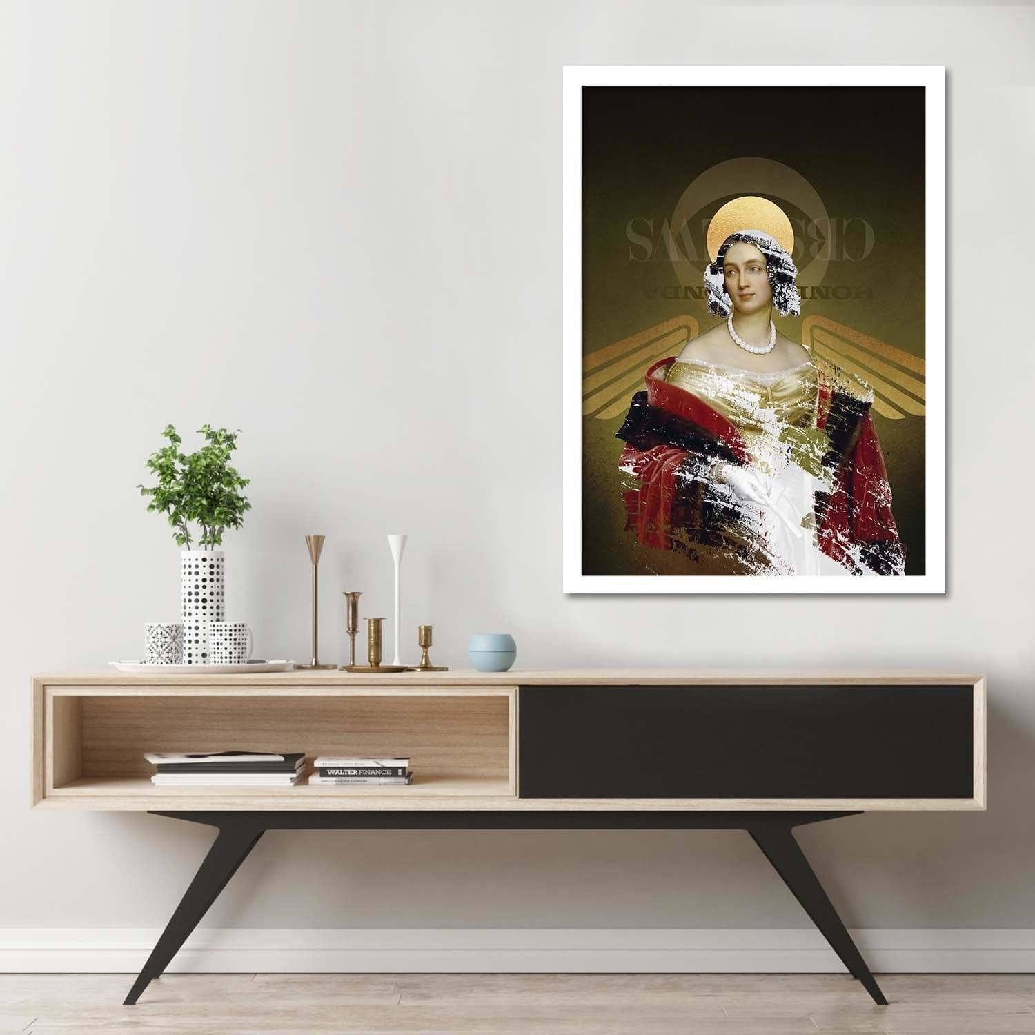Glezna baltā rāmī - Digital Art Home Trends DECO