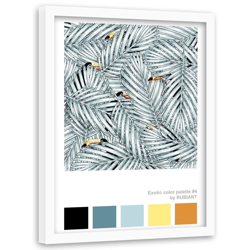 Glezna baltā rāmī - Digital Art White Home Trends DECO