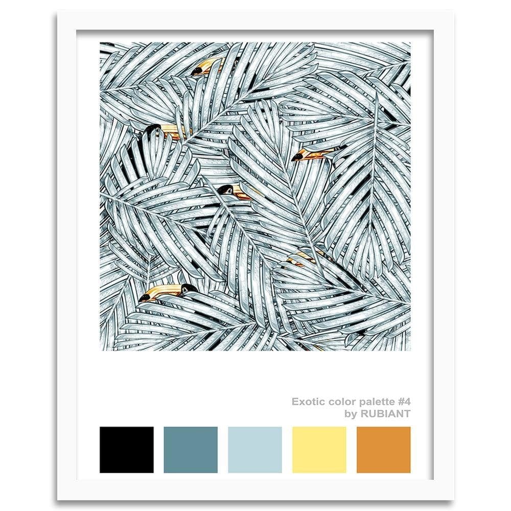 Glezna baltā rāmī - Digital Art White Home Trends DECO