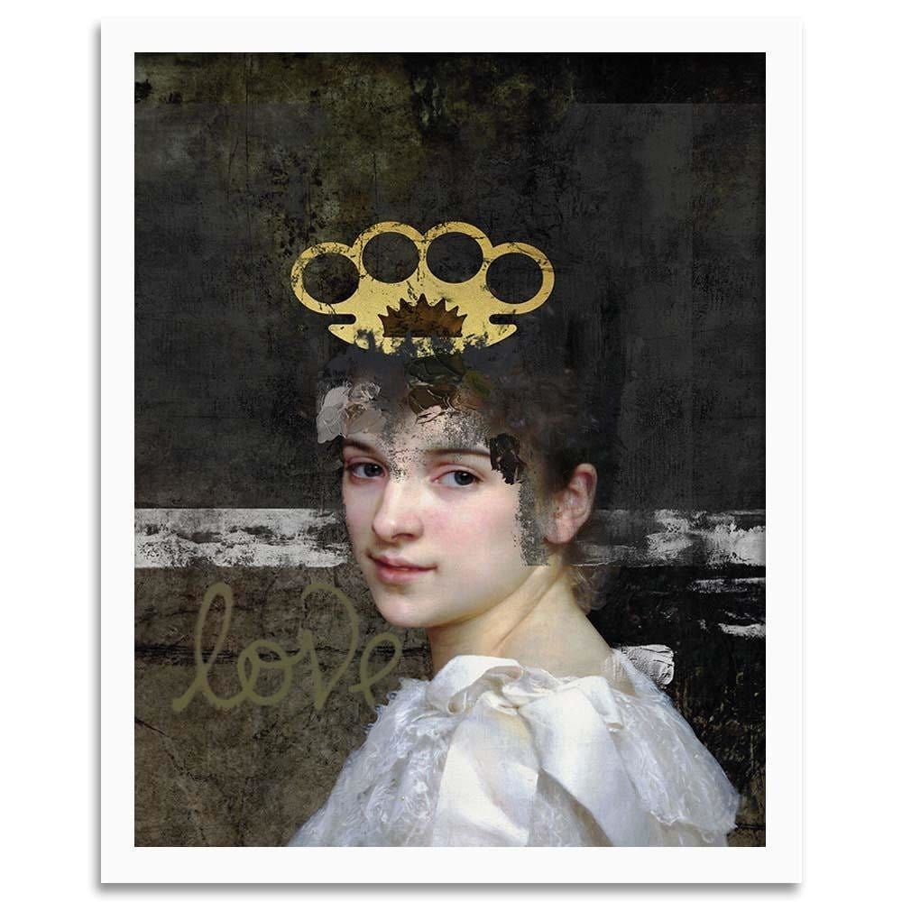 Glezna baltā rāmī - Digital Collage Home Trends DECO