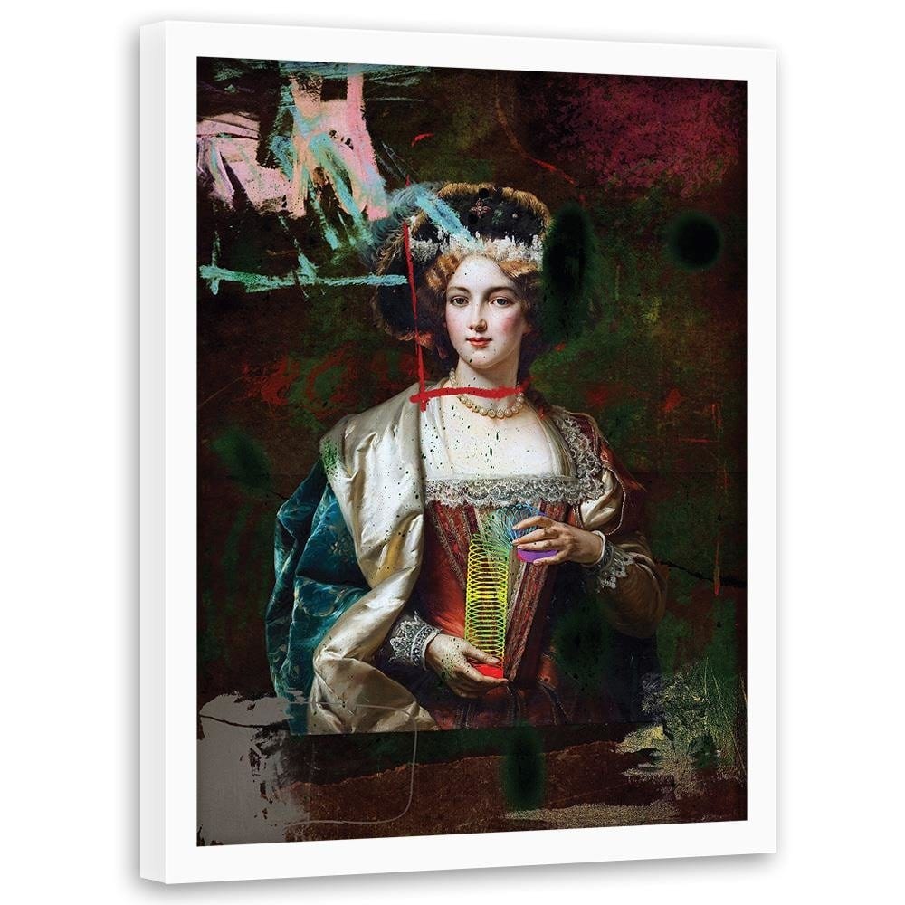 Glezna baltā rāmī - Digital Collage Image Home Trends DECO