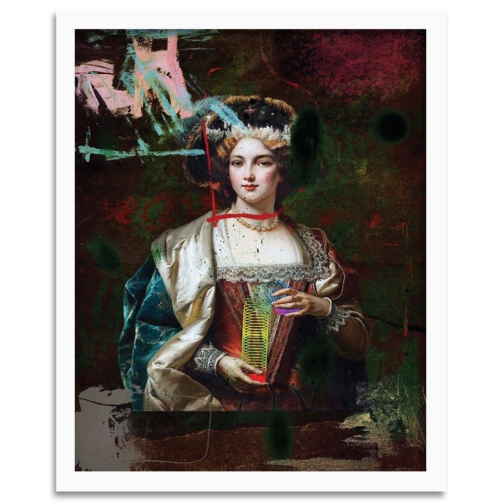 Glezna baltā rāmī - Digital Collage Image Home Trends DECO