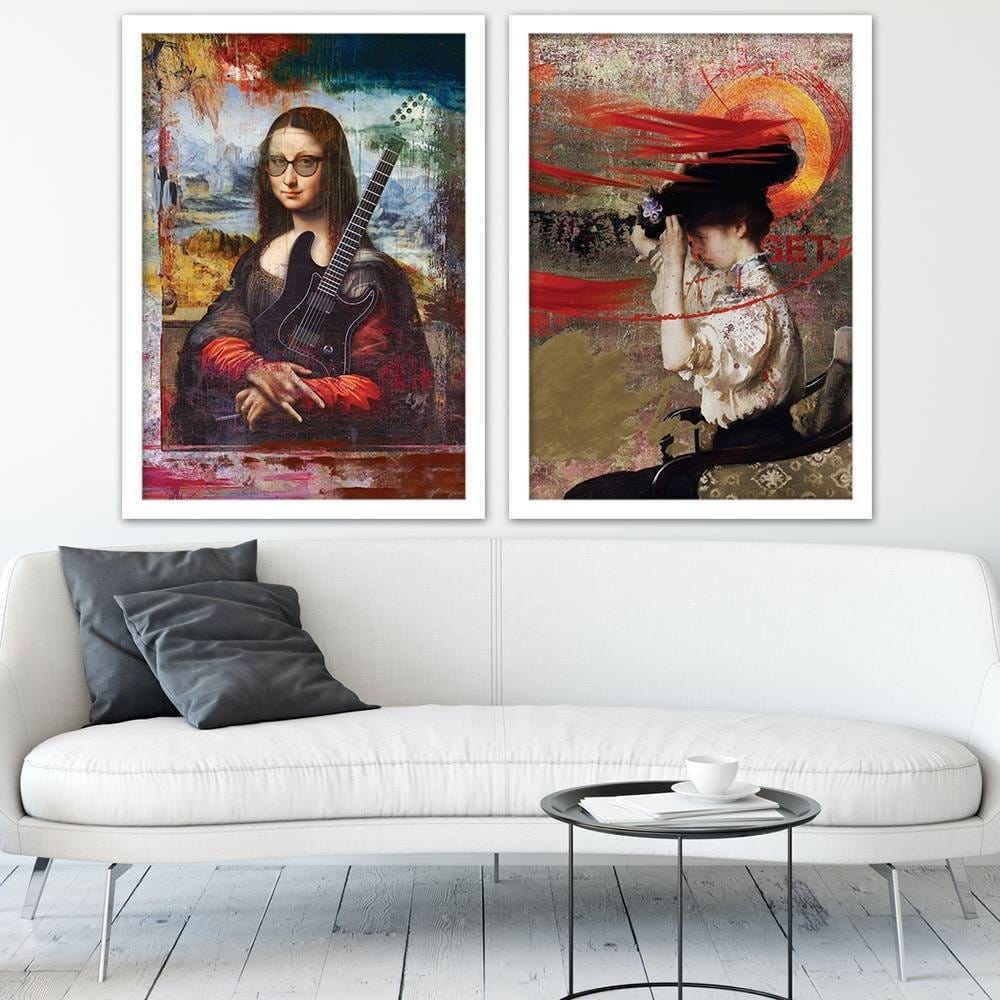 Glezna baltā rāmī - Digital Painting  Home Trends DECO