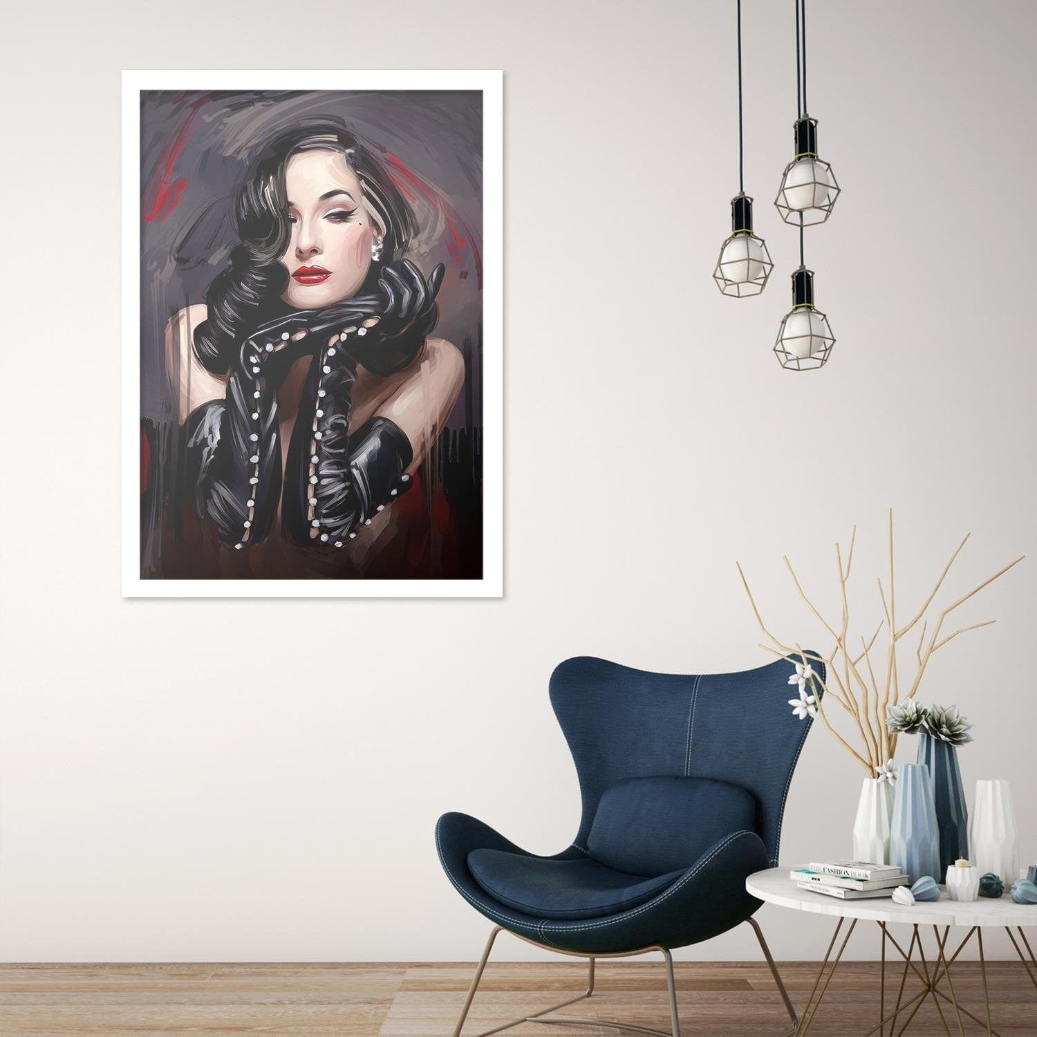Glezna baltā rāmī - Diva  Home Trends DECO