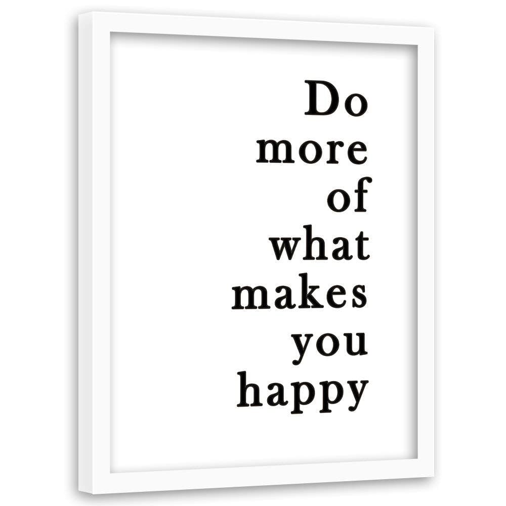 Glezna baltā rāmī - Do What You Like Home Trends DECO