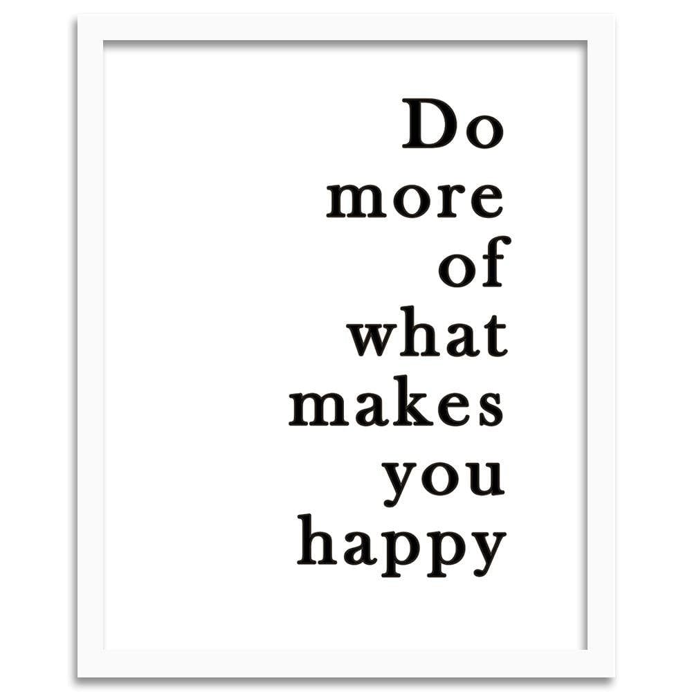 Glezna baltā rāmī - Do What You Like Home Trends DECO