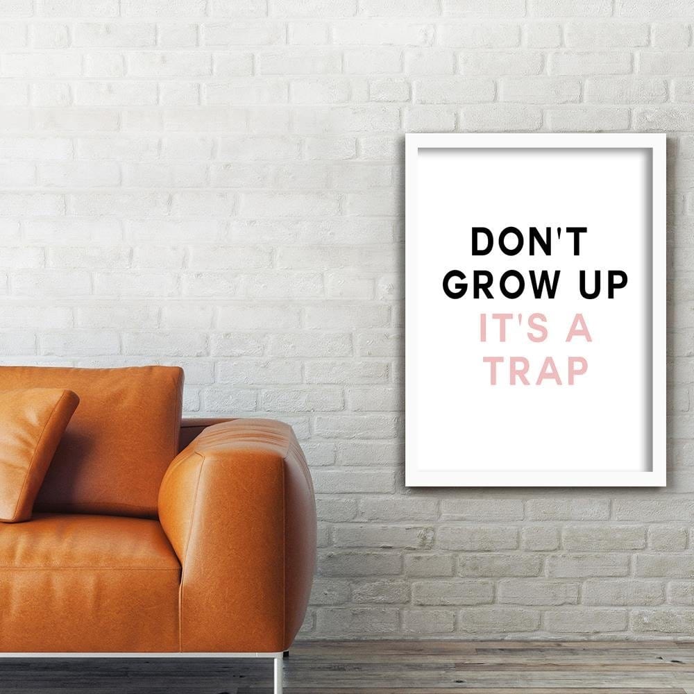 Glezna baltā rāmī - Does Not Grow Home Trends DECO