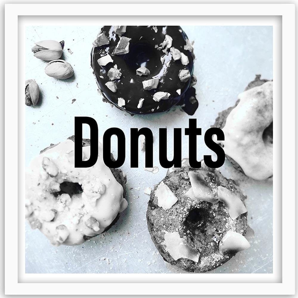Glezna baltā rāmī - Donuts Home Trends DECO