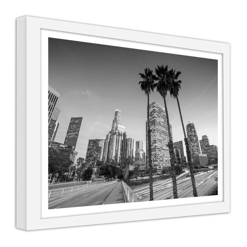Glezna baltā rāmī - Downtown Los Angeles Home Trends DECO