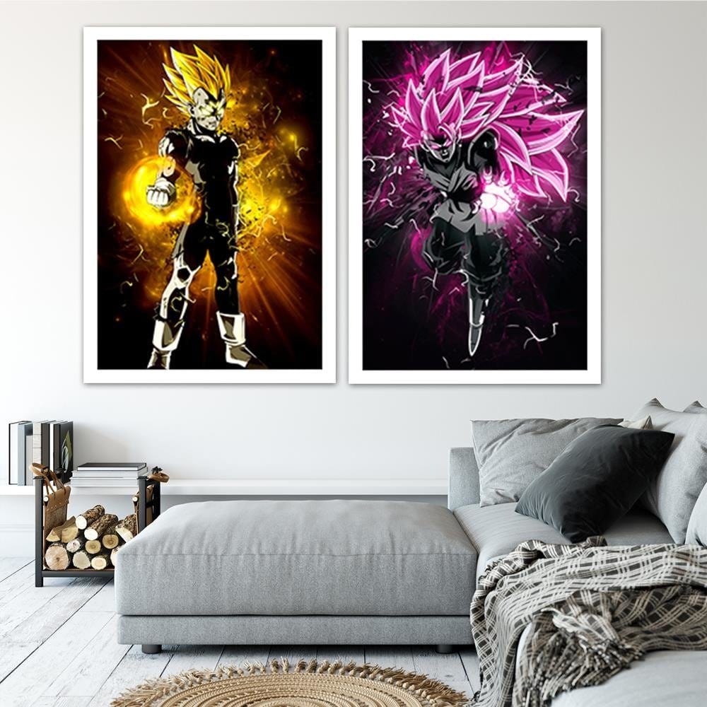 Glezna baltā rāmī - Dragon Ball 2 Home Trends DECO
