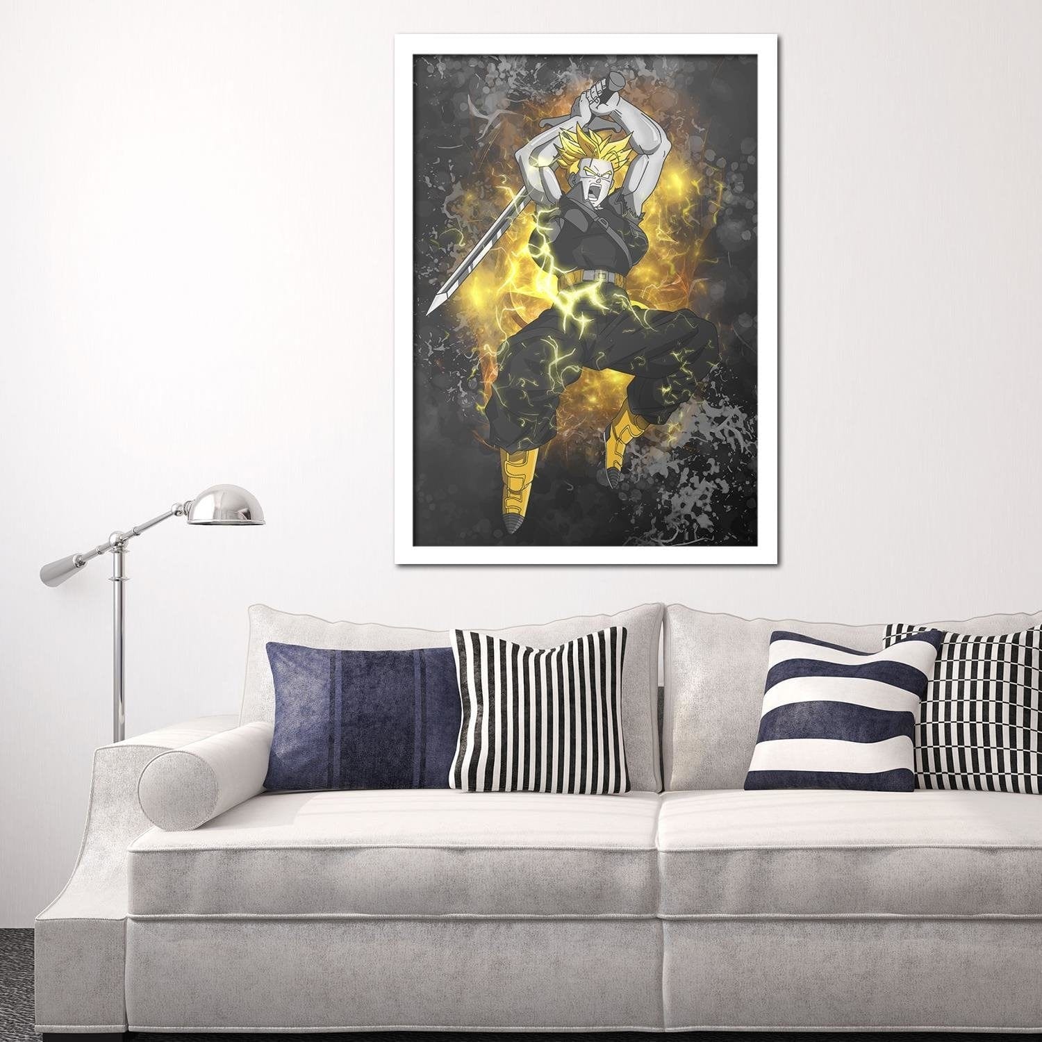 Glezna baltā rāmī - Dragon Ball 3 Home Trends DECO