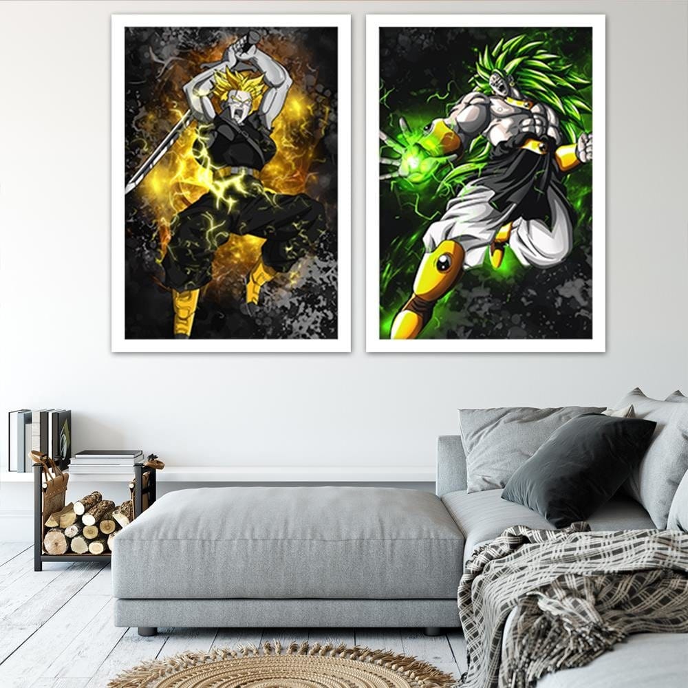 Glezna baltā rāmī - Dragon Ball 3 Home Trends DECO