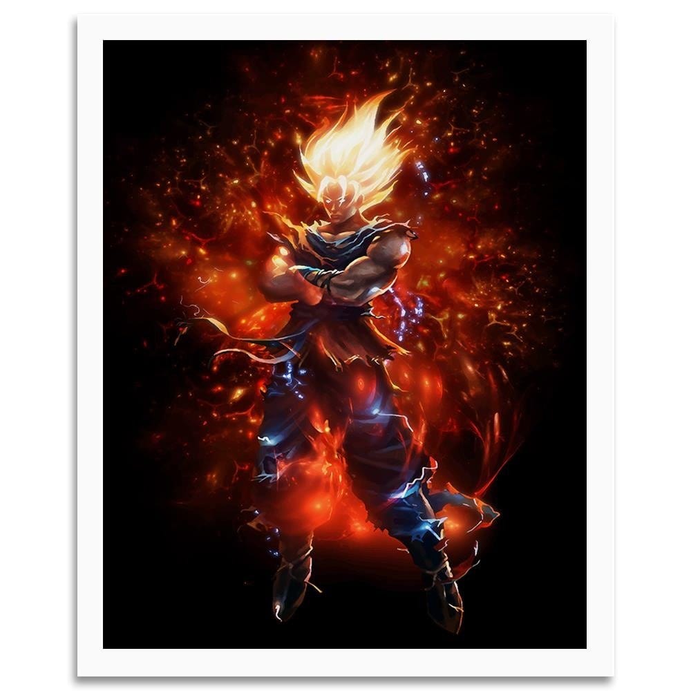 Glezna baltā rāmī - Dragon Ball 5 Home Trends DECO