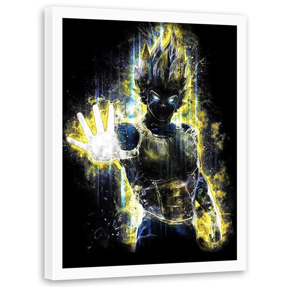 Glezna baltā rāmī - Dragonball Vegeta Home Trends DECO