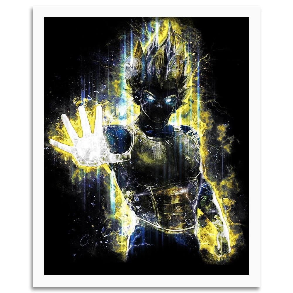 Glezna baltā rāmī - Dragonball Vegeta Home Trends DECO
