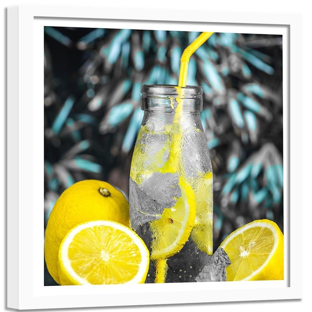 Glezna baltā rāmī - Drink And Lemon Home Trends DECO