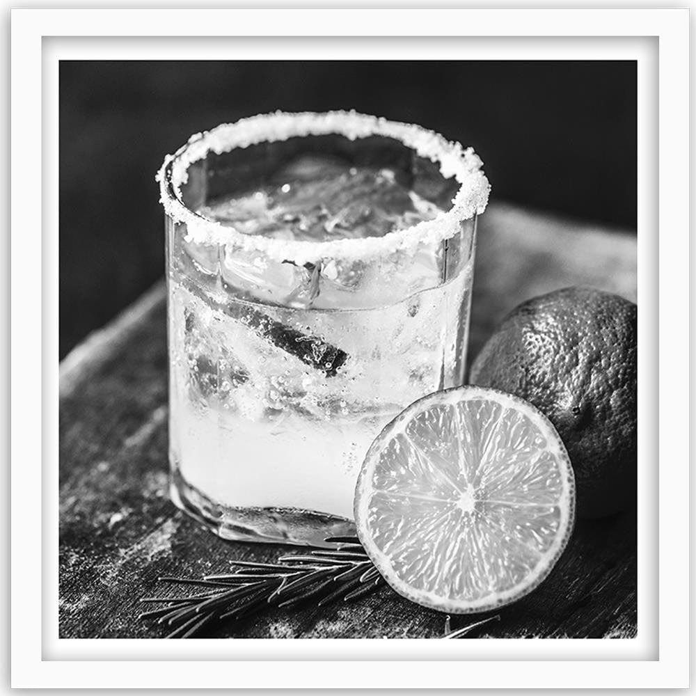Glezna baltā rāmī - Drink With Lemon Home Trends DECO