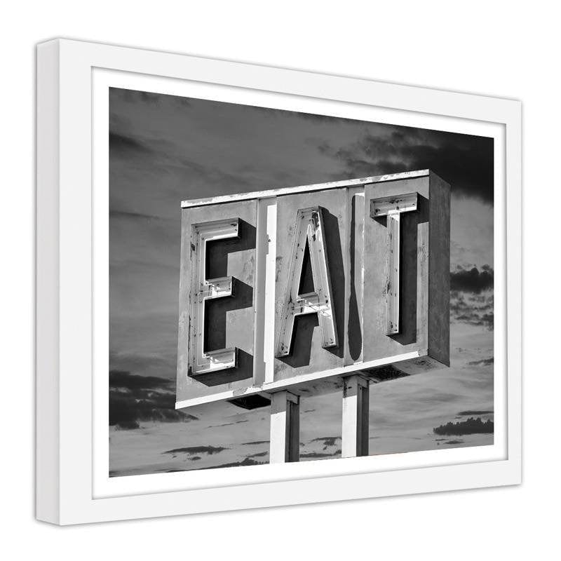 Glezna baltā rāmī - Eat Home Trends DECO