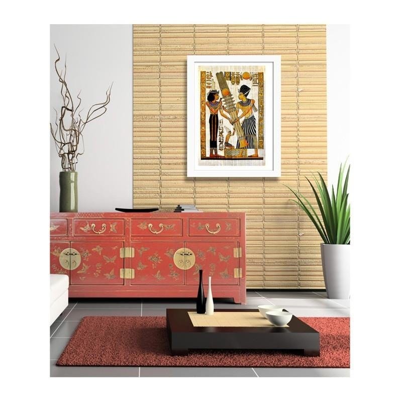Glezna baltā rāmī - Egyptian hieroglyphics Home Trends DECO